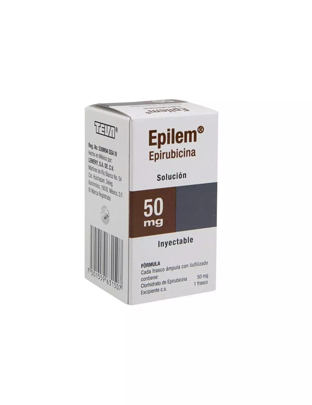 Epilem 50 mg Caja Con 1 Frasco Ámpula