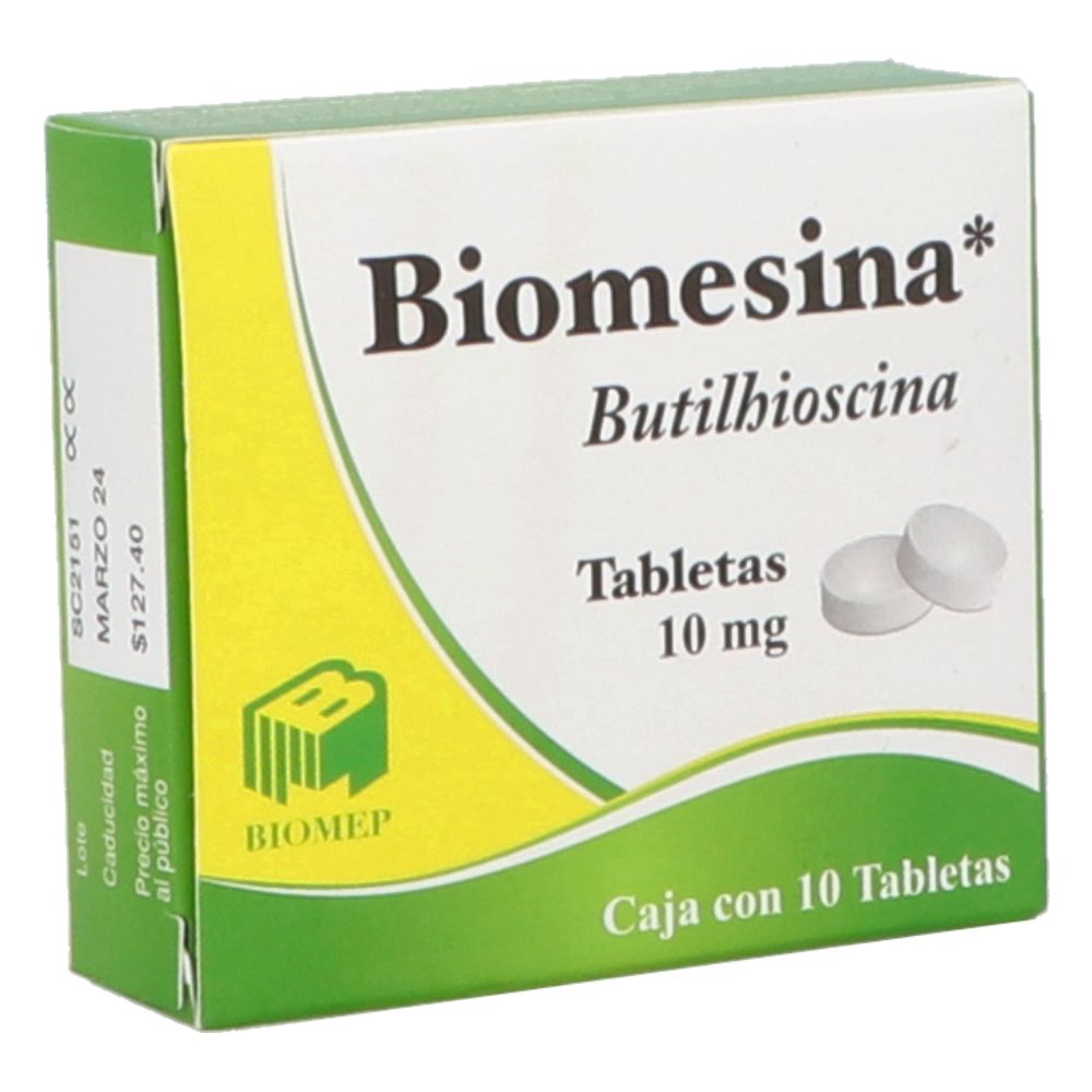 Hioscina tabletas 10 mg | Farmalisto MX