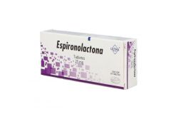 Espironolactona 25 mg Caja Con 20 Tabletas