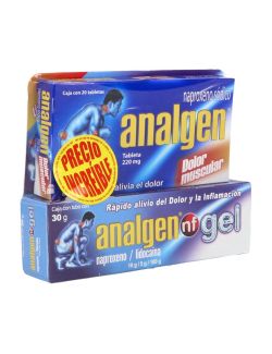 Kit Analgen NF Gel 30 g + Analgen 220 mg 20 Tabletas