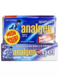 Kit Analgen NF Gel 30 g + Analgen 220 mg 20 Tabletas