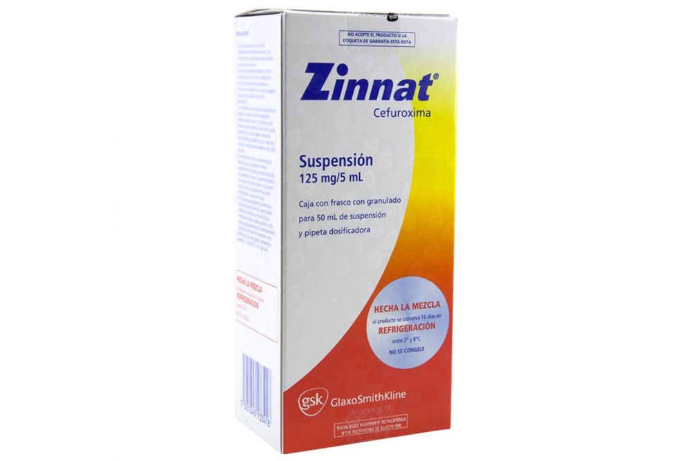 Zinnat 125 mg/5 mL Frasco Con Granulado Para 50 mL De Suspensión -RX2