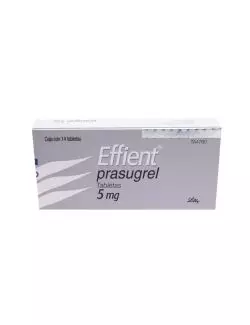 Effient 5 mg Caja Con 14 Tabletas