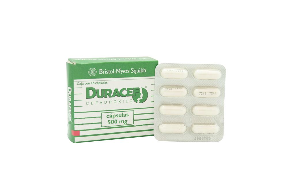 Duracef 500 mg Caja Con 16 Cápsulas - RX2