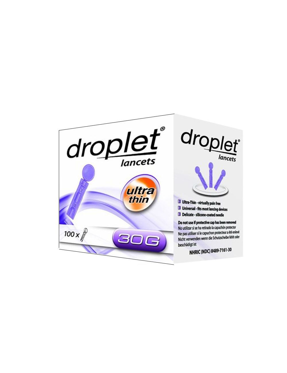 Droplet 30 g Lancetas Caja Con 100 Piezas