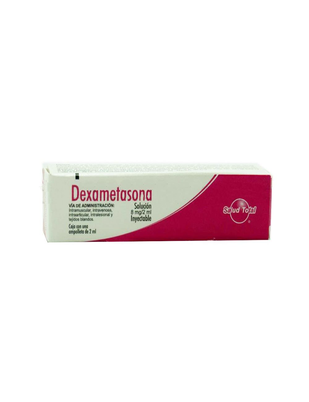 DEXAMETASONA SOLUCIÓN 8MG/2ML CAJA CON UNA AMPOLLETA DE 2 ML - RX