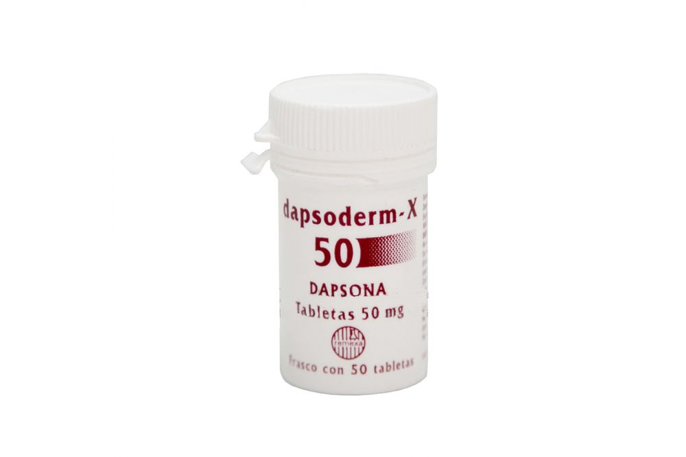 Dapsoderm-X 50 mg Frasco Con 50 Tabletas- RX2