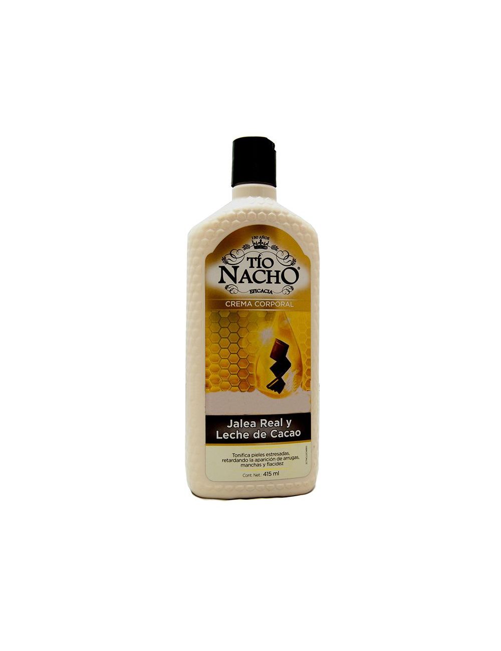CREMA TIO NACHO JALEA REAL CON  LECHE DE CACAO FRASCO CON 415 ML