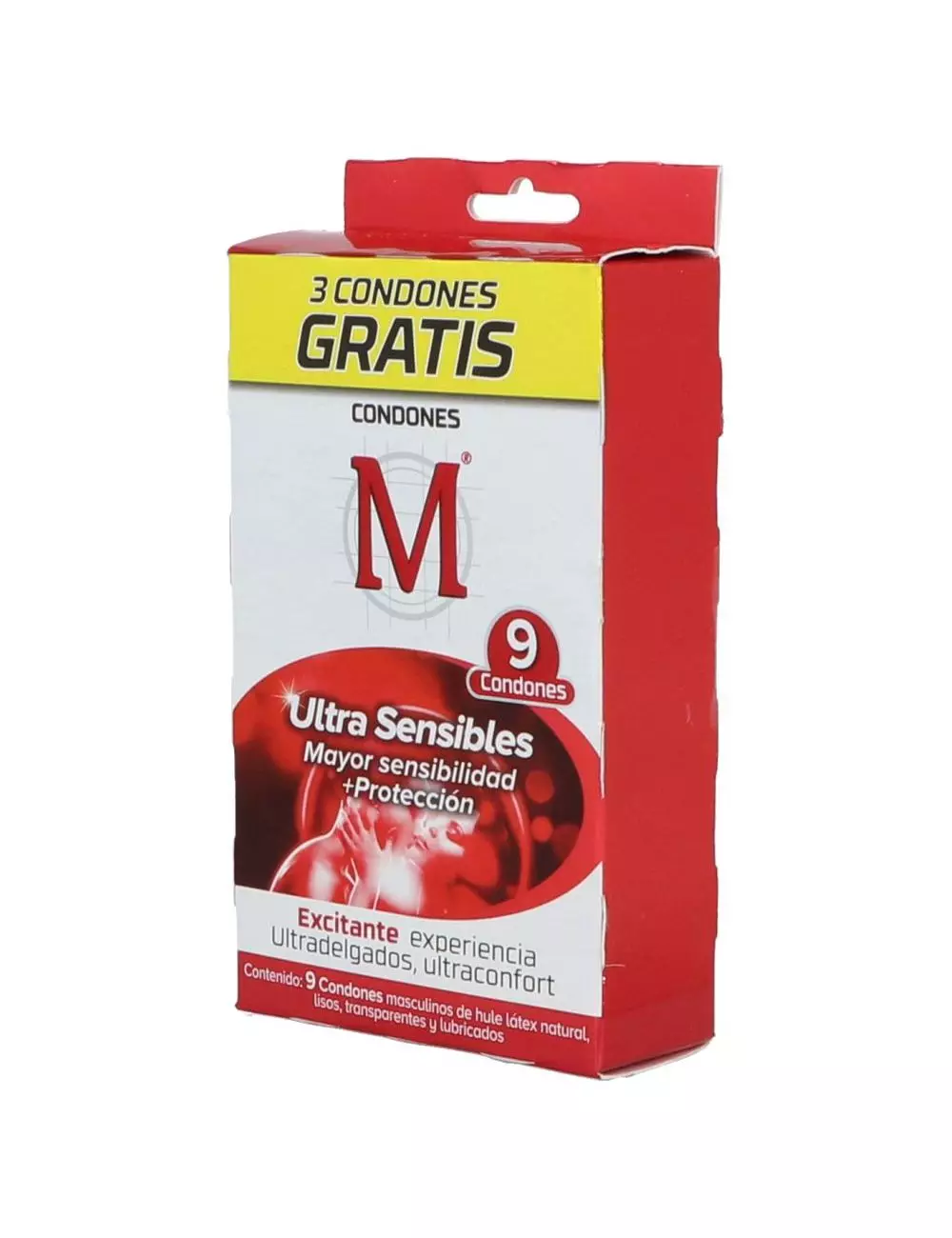 Condones M Force Ultra Sensibles 9 Piezas