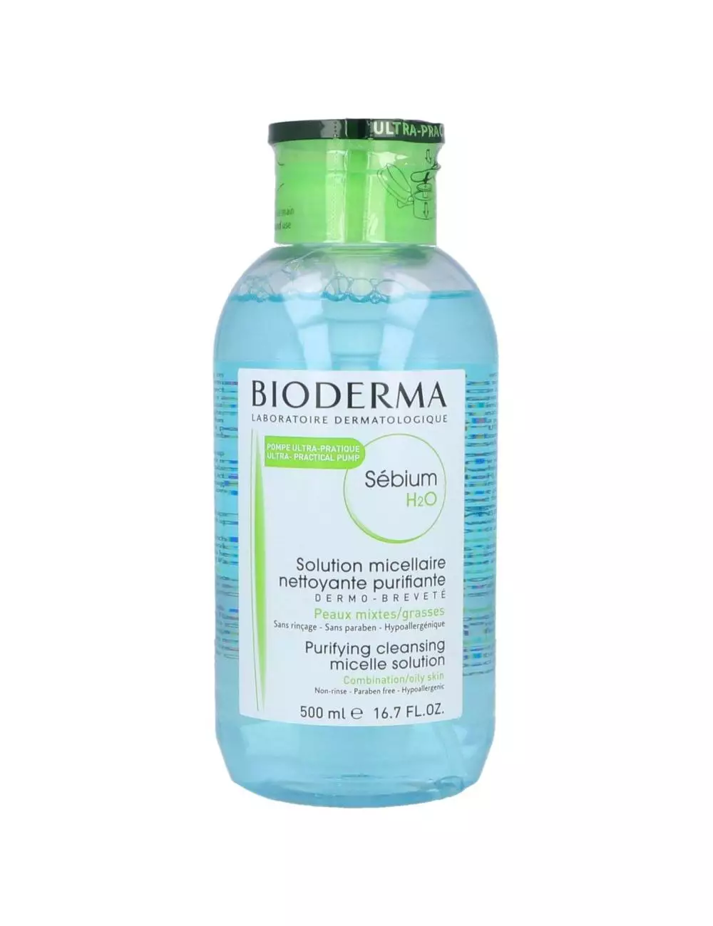 Solución Micelar Bioderma Sébium H2O 500 mL