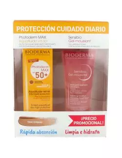 Kit Photoderm MAX Aquafluido Dorado 40 mL + Gel Sensibio 100 mL