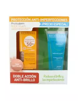 Kit Photoderm Nude Touch Muy Claro 40 mL + Gel Sébium 100 mL