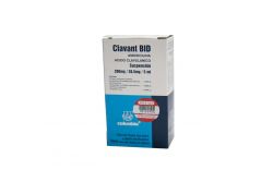 Clavant-Bid Supensión 200mg/28.5mg/5mL Caja Con Frasco Con Polvo Para 70mL - RX2