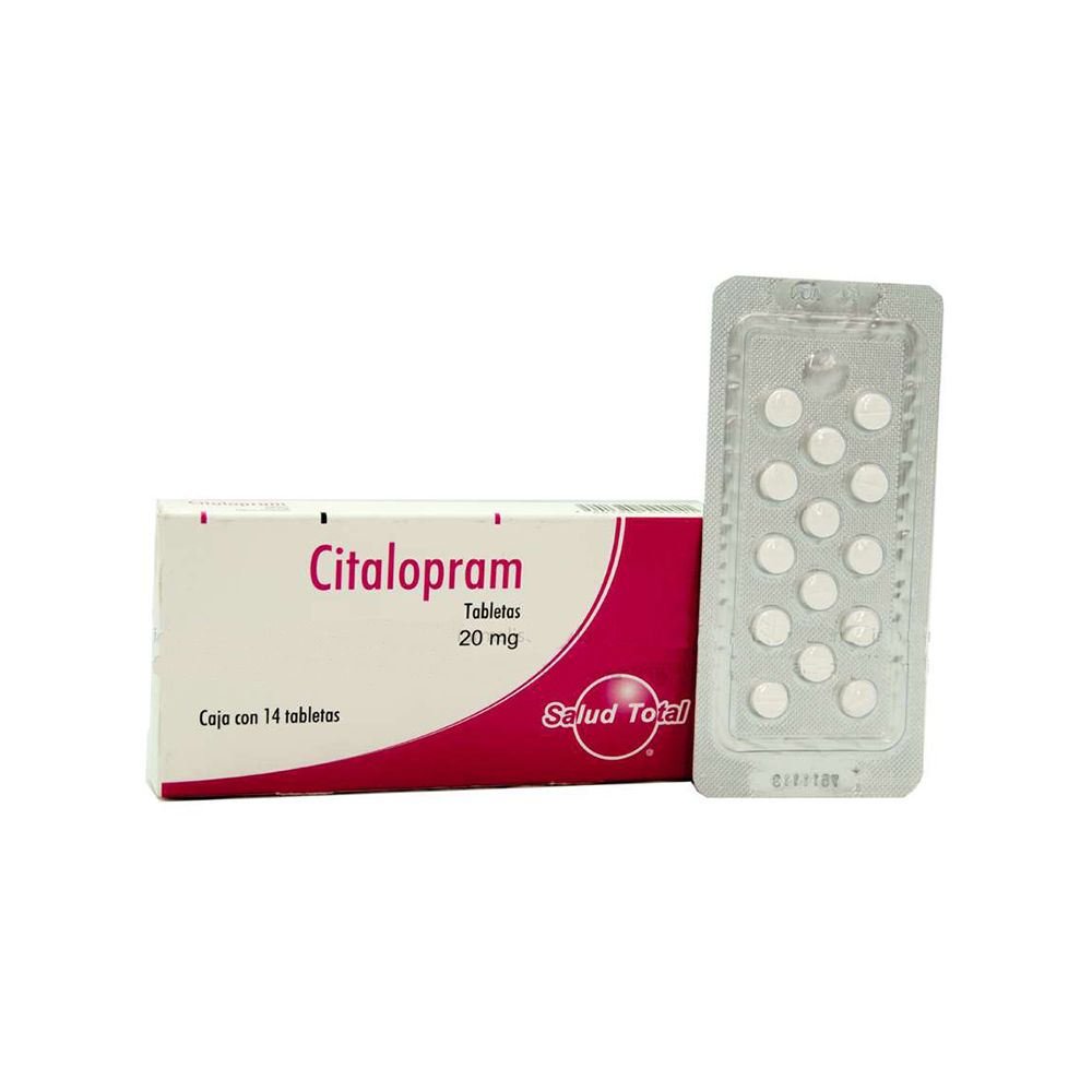 Precio Citalopram 20 mg con 14 tabletas | Farmalisto MX