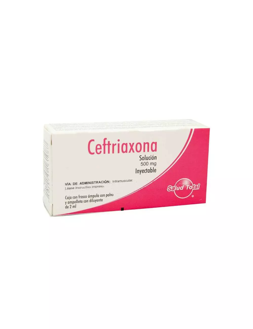 Ceftriaxona Solución Inyectable 500 mg Frasco Ámpula –RX2