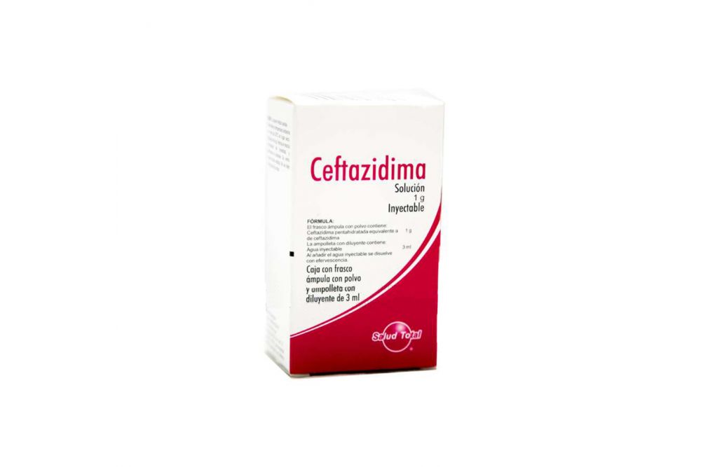 Ceftazidima Solución Inyectable 1g Frasco Ámpula -RX2