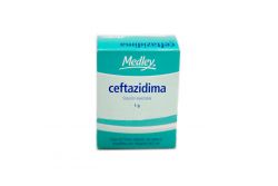 Ceftazidima 1 g Solución Inyectable Frasco Ámpula y Ampolleta -RX2