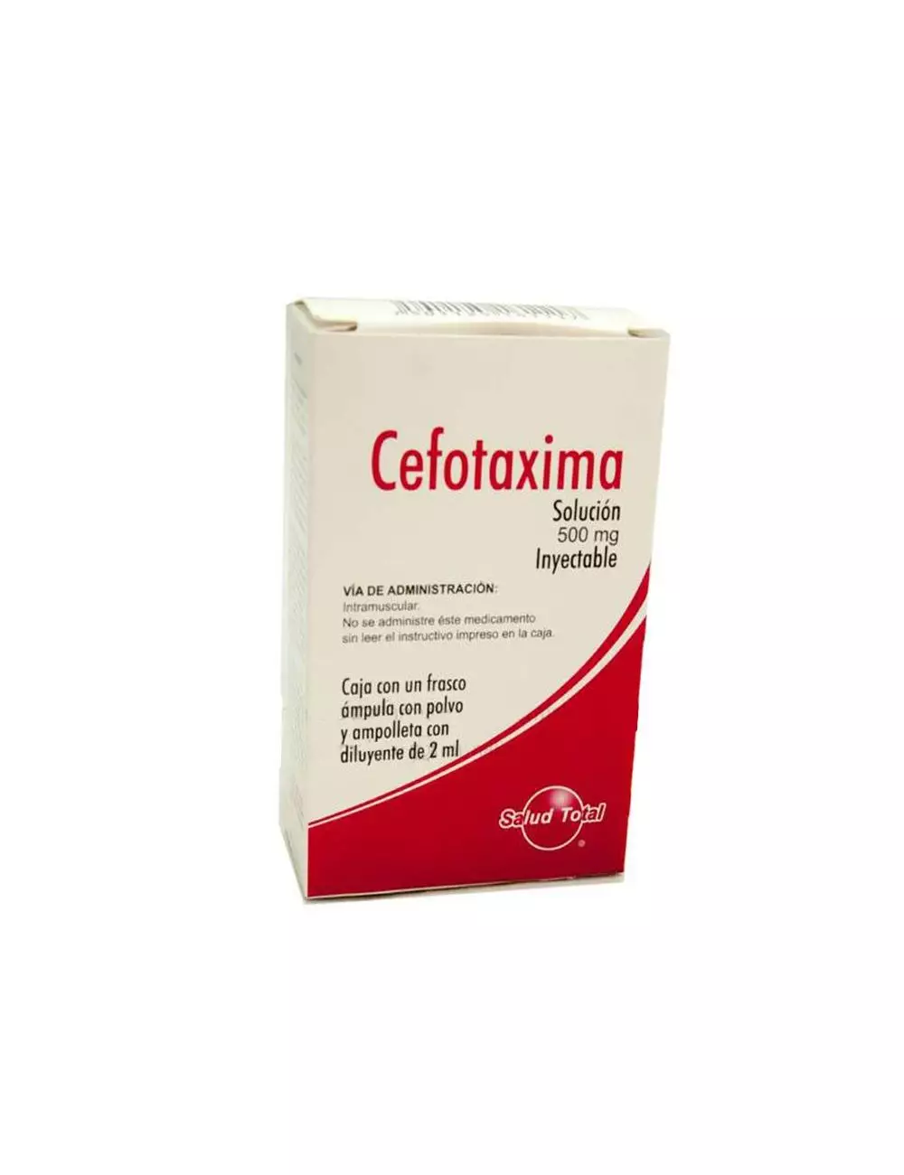 Cefotaxima 500 mg Solución inyectable Frasco Ámpula y Ampolleta RX2 SDT