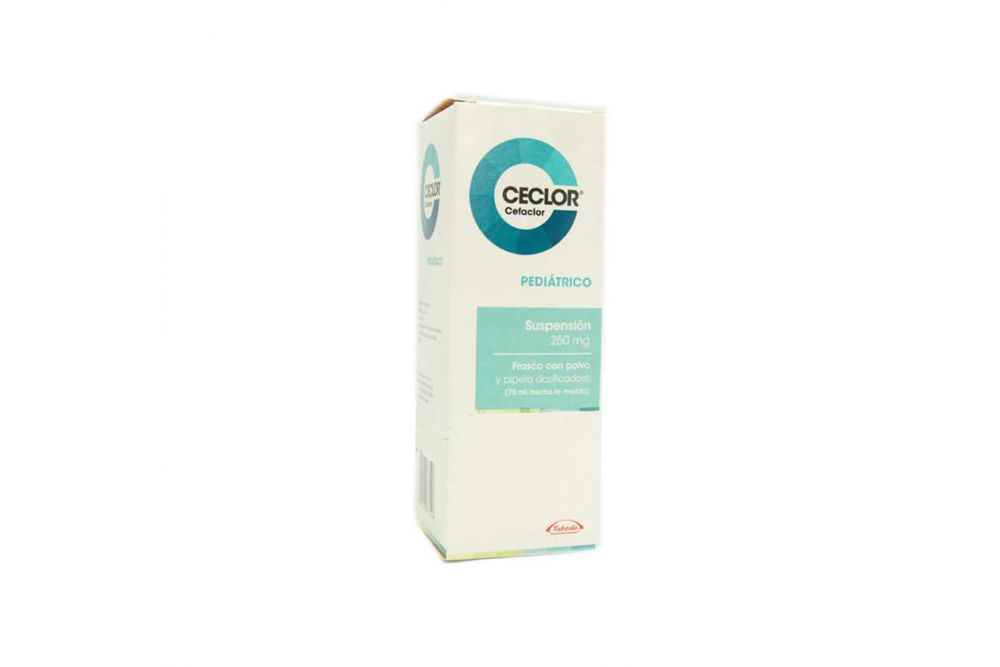 Ceclor Pediátrico 250 mg Caja Con Frasco Con Polvo Para 75 mL -RX2