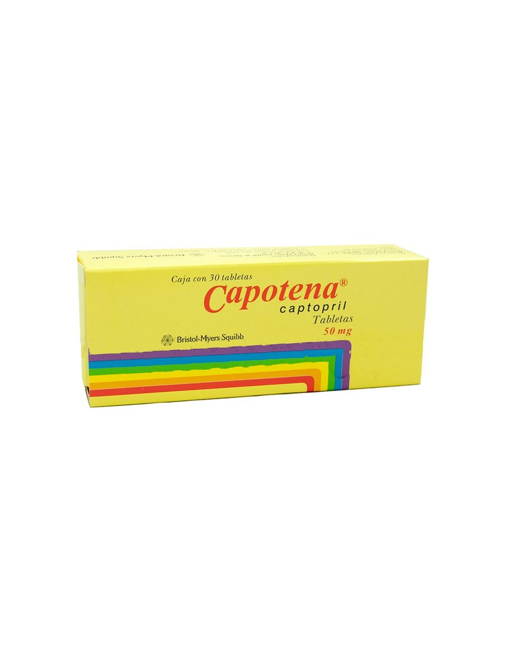 Capotena 50 mg Caja Con 30 Tabletas