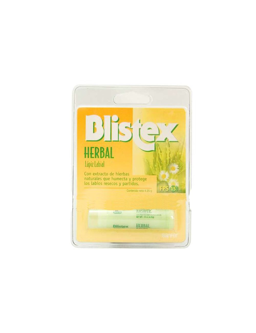 Blistex Lápiz Labial FPS15 Sabor Herbal Empaque Con 4.2g