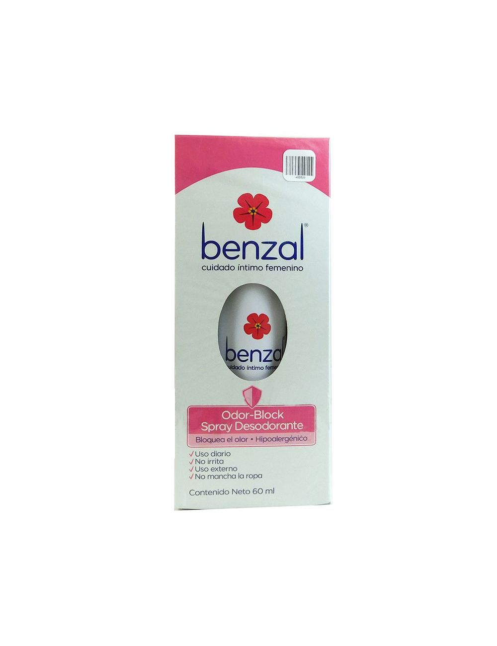 Benzal Spray Desodorante Íntimo Con 60 mL