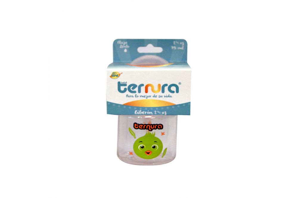 Bebé Ternura Biberón 75 mL Flujo Lento 0% BPA