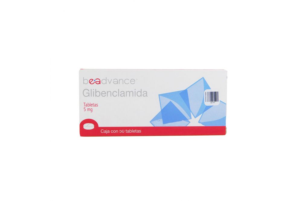 Beadvance Glibenclamida 5 mg Caja Con 50 Tabletas