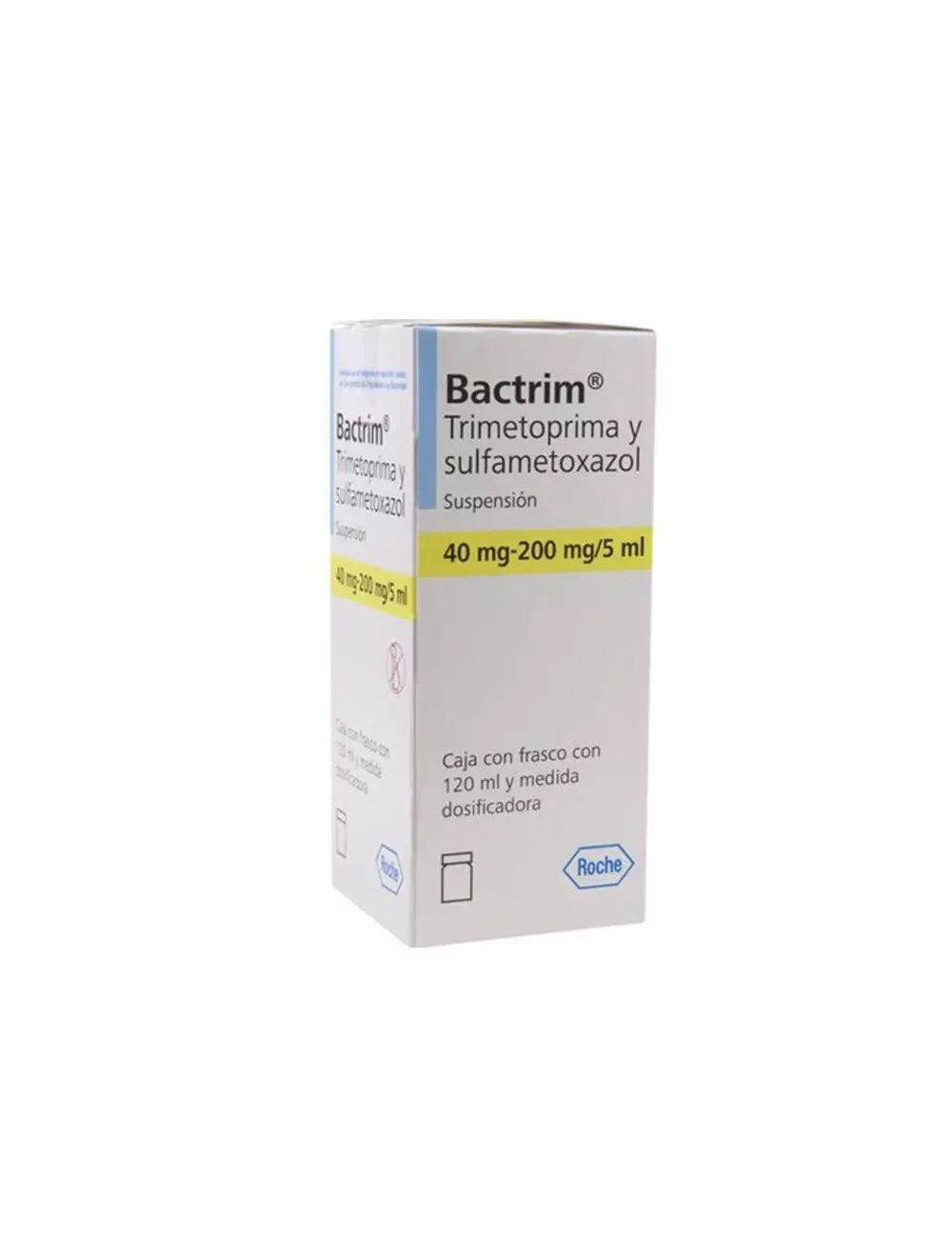 Bactrim Suspensión 40 mg/200 mg/5 mL Caja Con Frasco Con 120mL - RX2