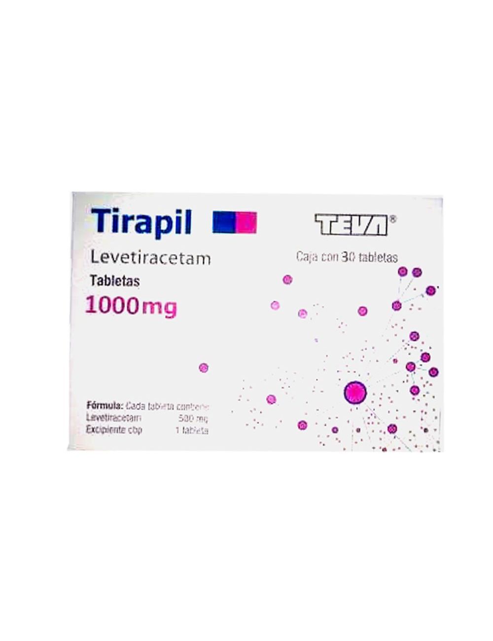 Tirapil 1000 Mg Caja Con 30 Tabletas