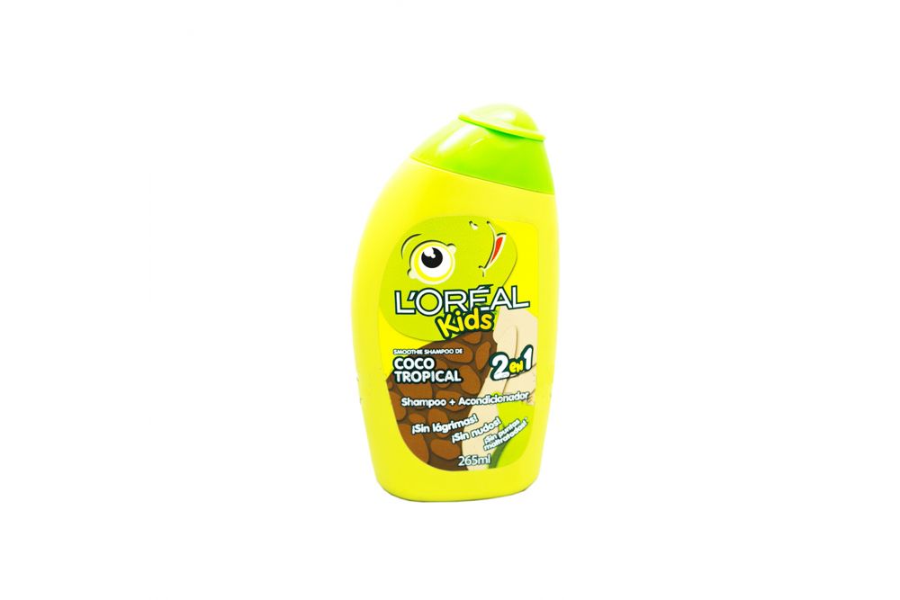 Shampoo L´oreal Kids Smoothies Coco Tropical Botella Con 256 mL
