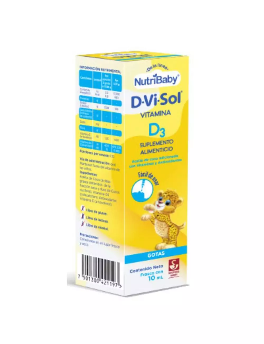 Suplemento Alimenticio Infantil D-Vi-Sol Con 10 mL