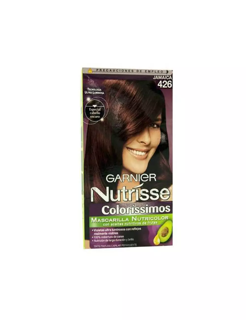 TINTE CAPILAR GARNIER NUTRISSE COLORISSIMOS  JAMAICA CAJA CON 5 PIEZAS