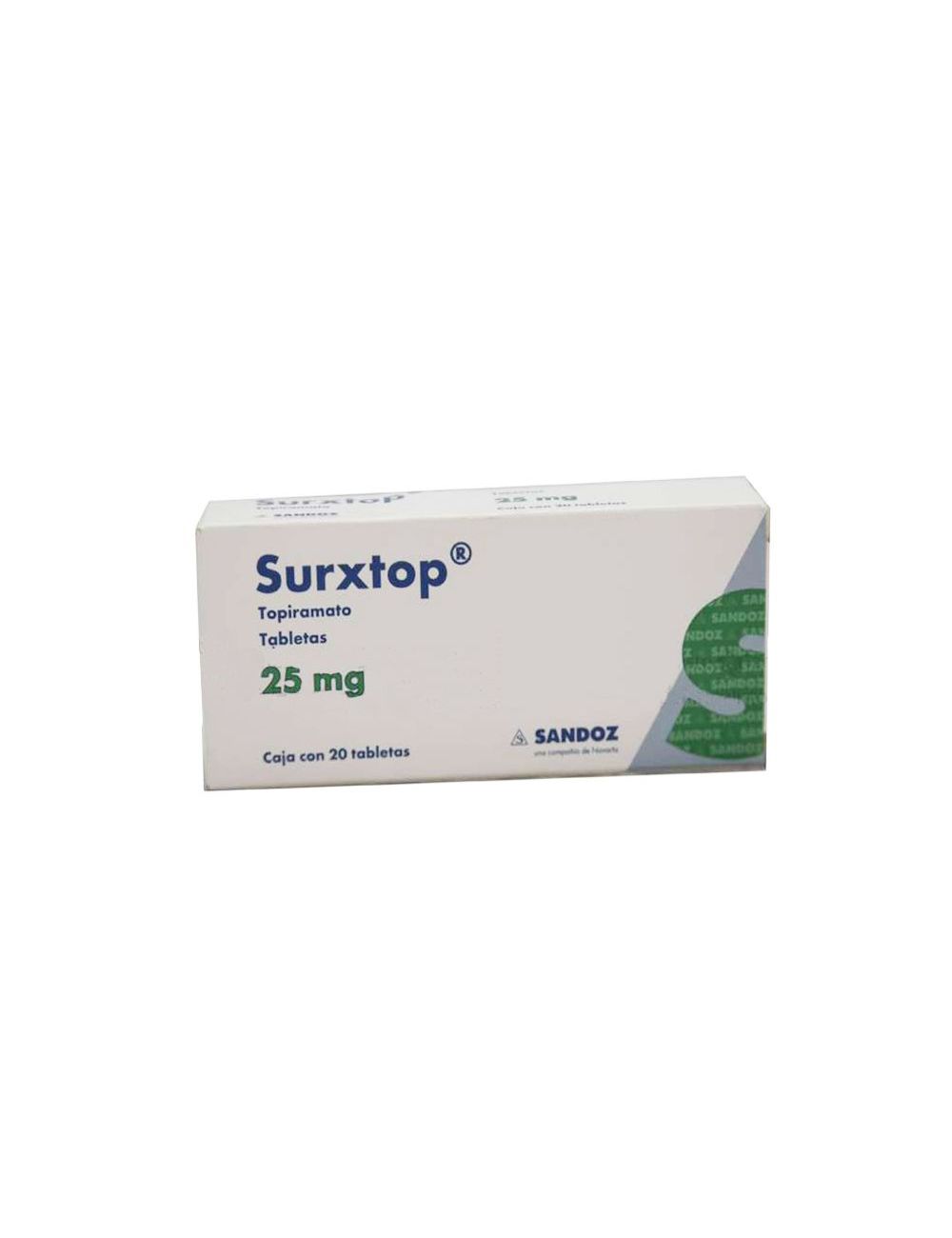 Surxtop 25 Mg Caja Con 25 Tabletas