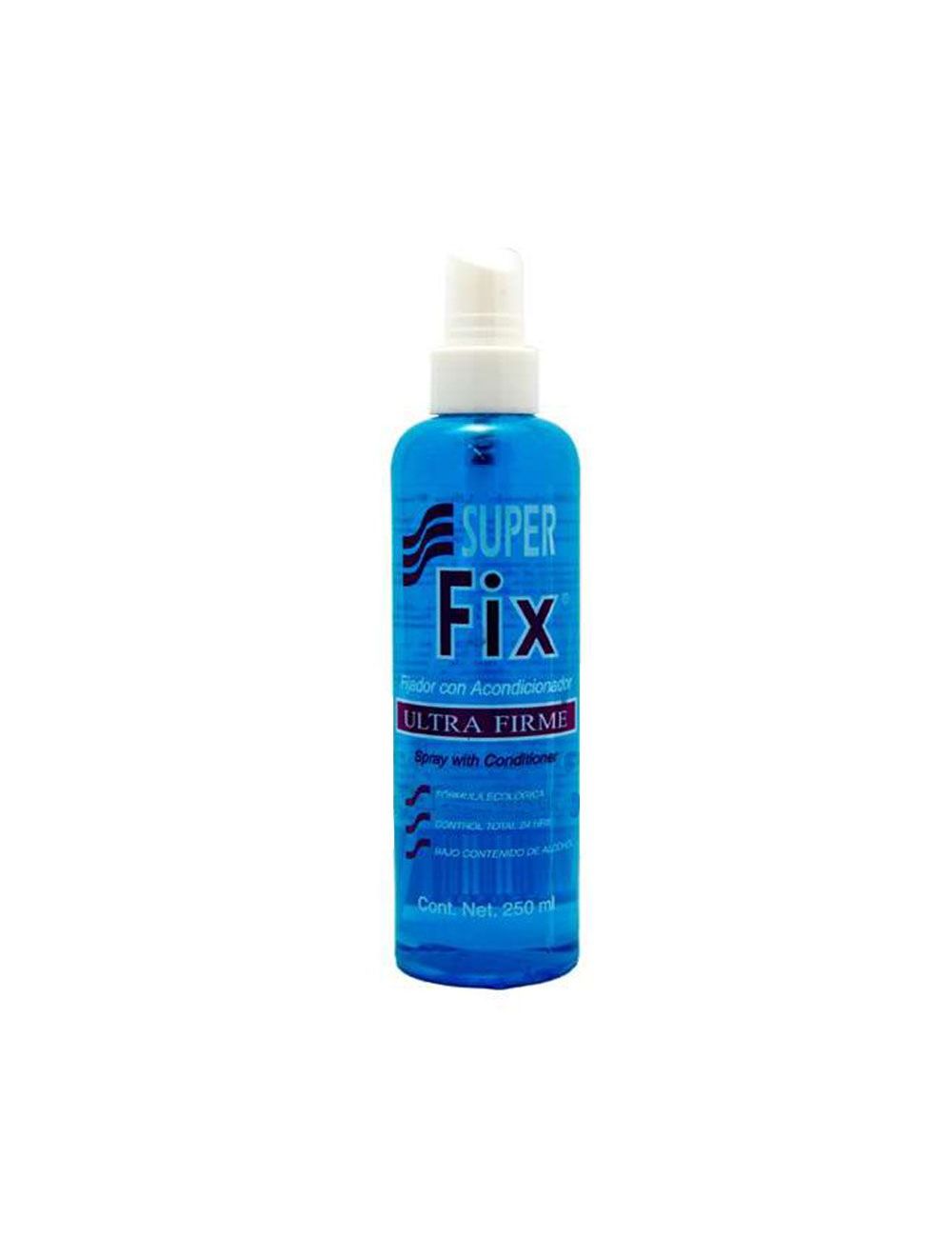 Super Fix Spray Con 250mL De Fijador Con Acondicionador