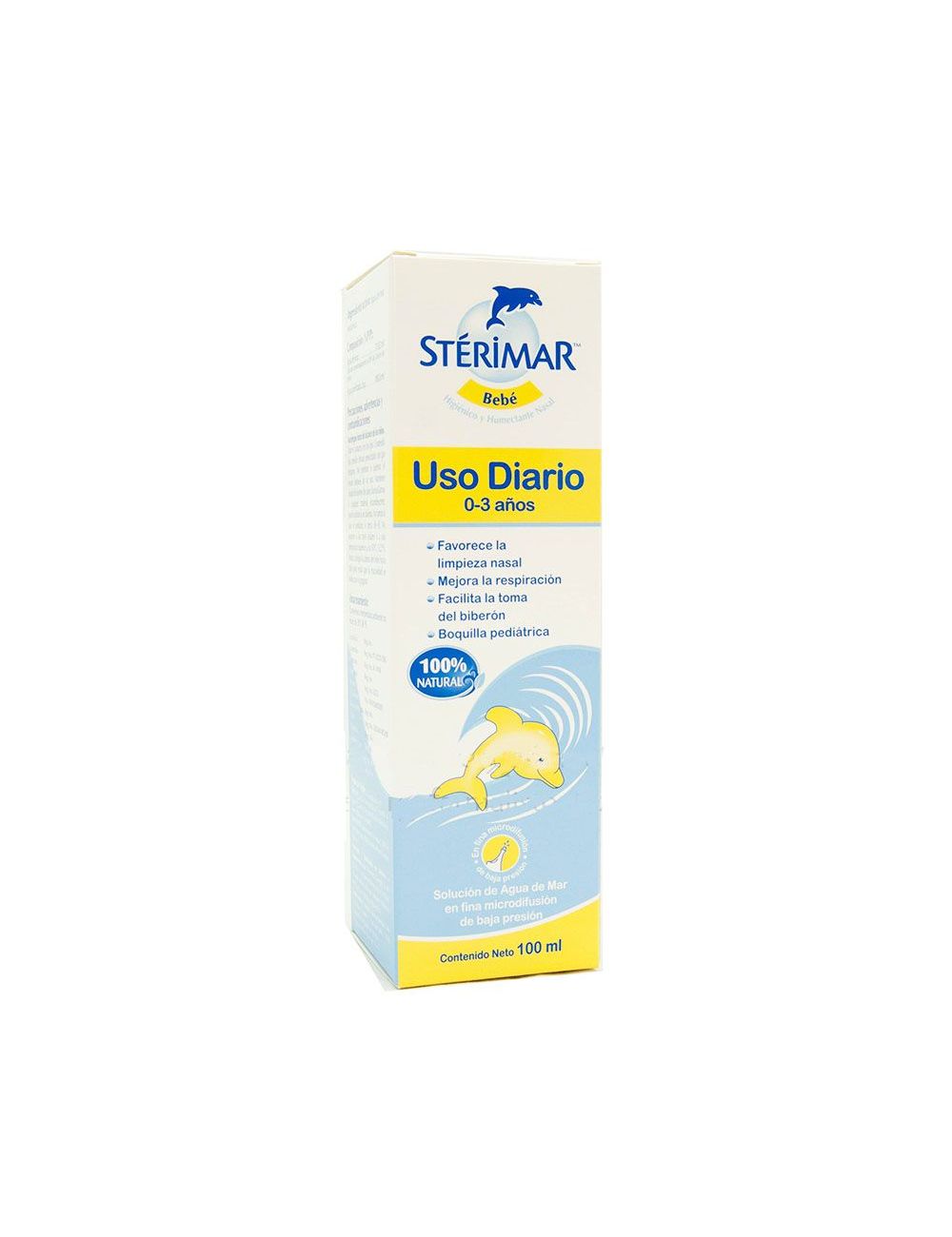 Sterimar Bebé Higiénico y Humectante Nasal Caja Con Envase De 100 mL