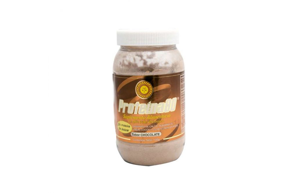 Proteína 80 Sabor Chocolate Frasco Con 100g