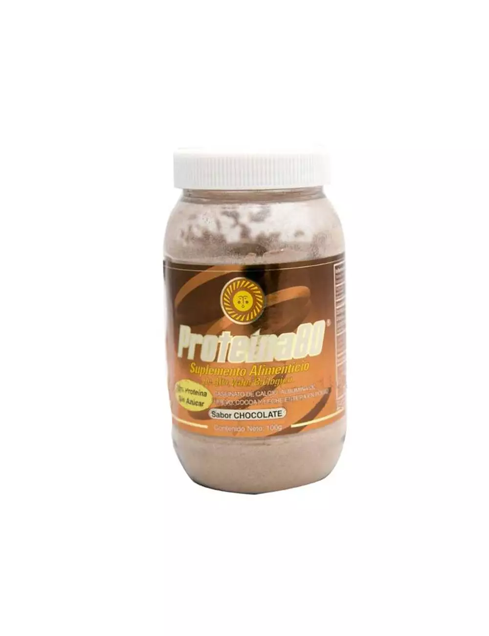 Proteína 80 Sabor Chocolate Frasco Con 100g