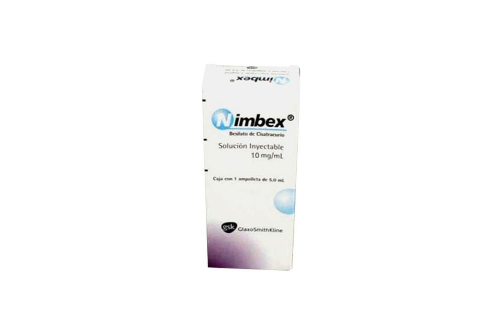 Nimbex Solución Inyectable 10 mg/mL Caja Con 1 Ampolleta de 5 mL - RF3
