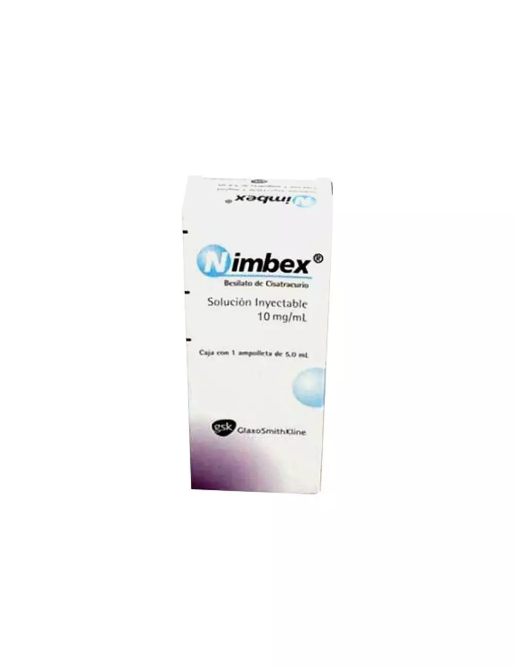 Nimbex Solución Inyectable 10 mg/mL Caja Con 1 Ampolleta de 5 mL - RF3