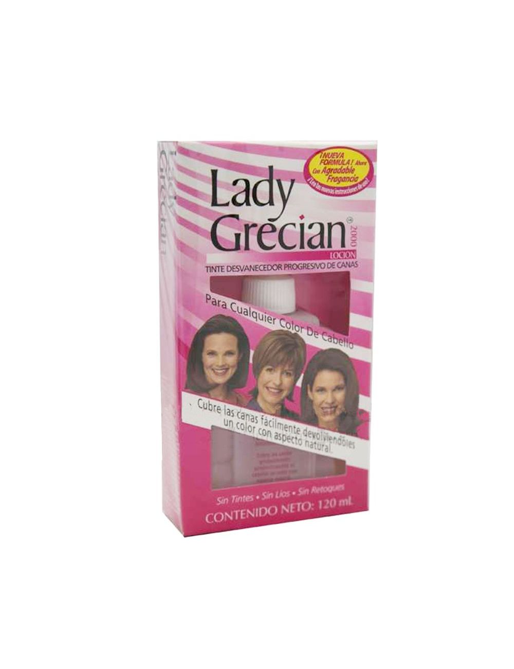 Lady Grecian Loción Caja Con Tinte Desvanecedor En Frasco Con 120mL