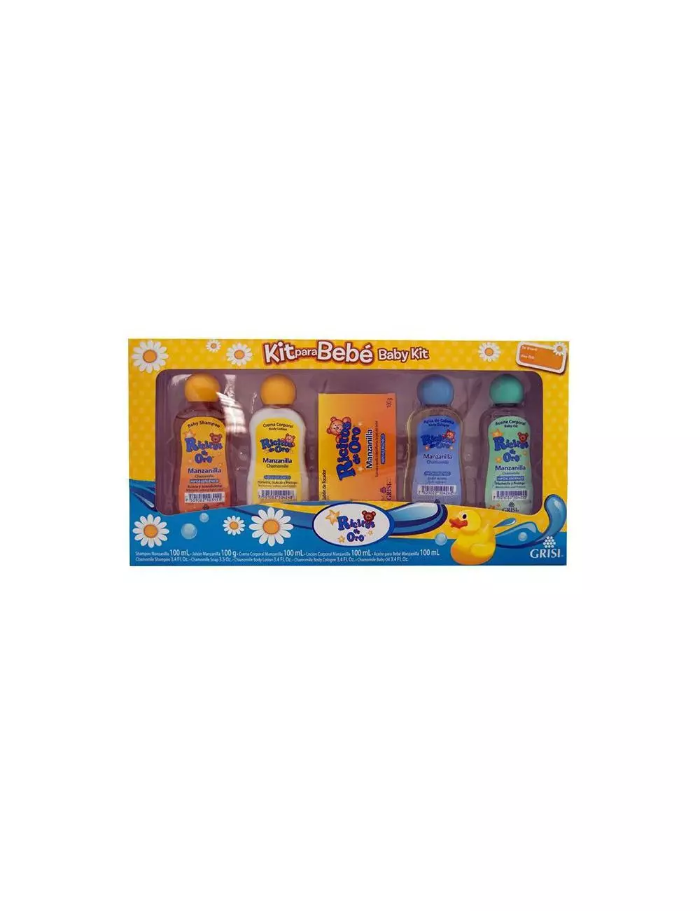 Kit Para Bebé Ricitos De Oro Caja Con 5 Productos