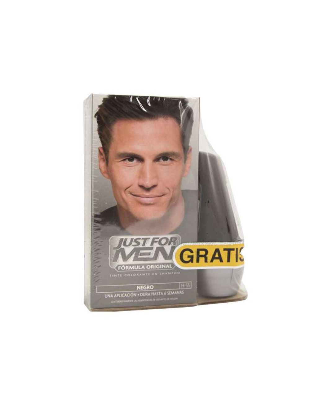 Just For Men Tinte En Shampoo Negro + Axe Empaque Con Caja y Roll-On