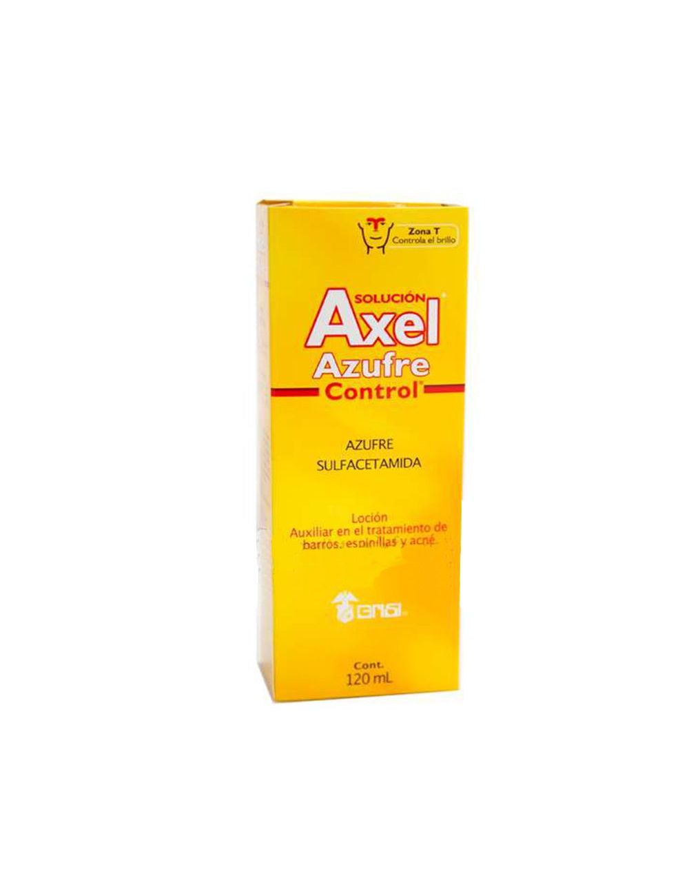 Axel Azufre Solución Control Caja Con Frasco Con 120mL