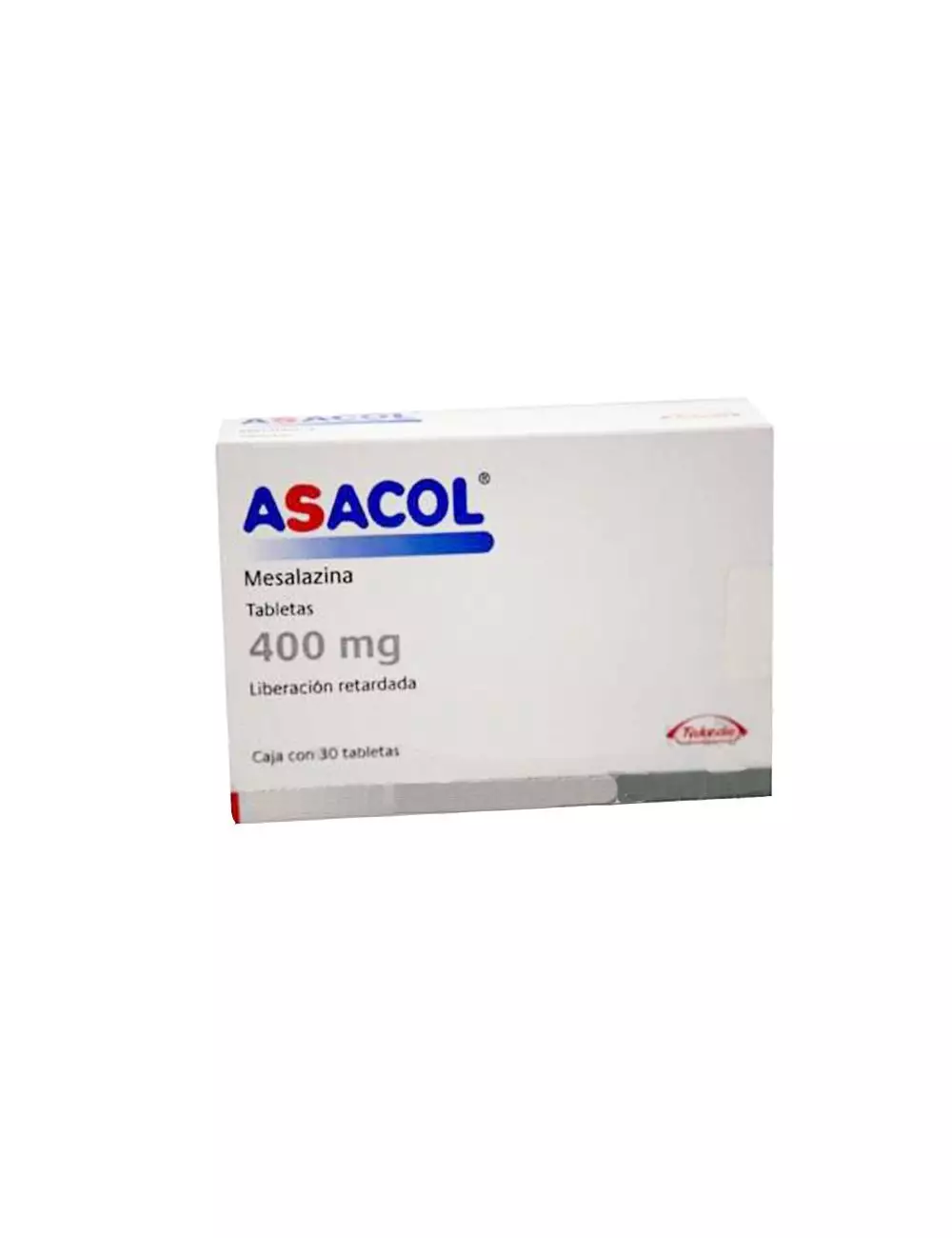 Asacol 400 mg Caja Con 30 Tabletas De Liberación Retardada