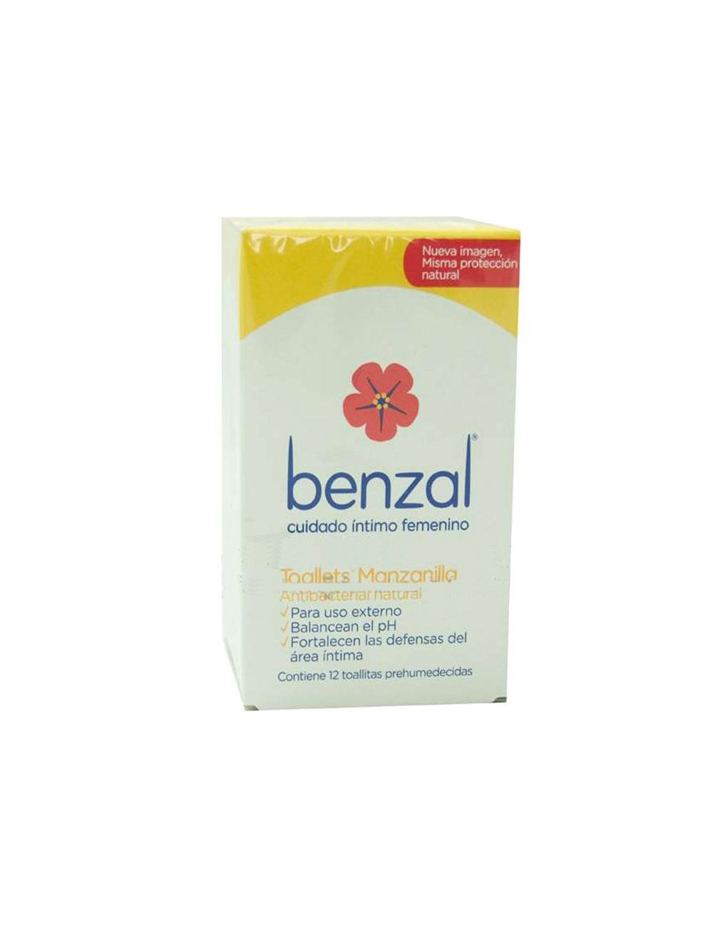 Benzal Toallets Manzanilla Caja Con 12 Toallitas Prehumedecidas