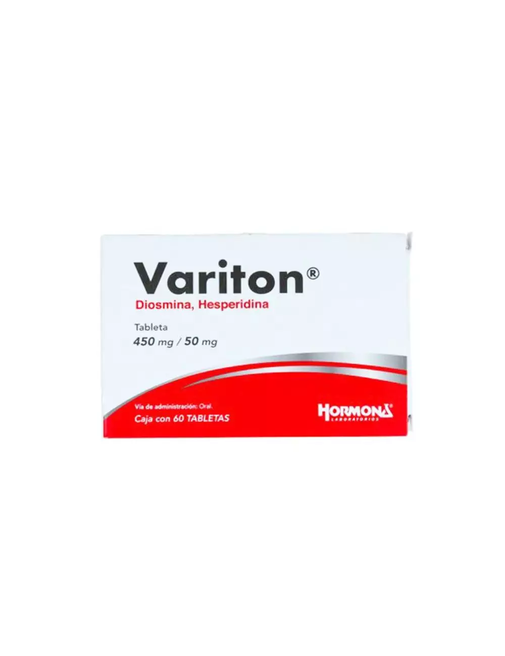 Variton® 450 mg/50 mg (Diosmina/Hesperidina) - Caja con 60 Tabletas - Laboratorio Hormona