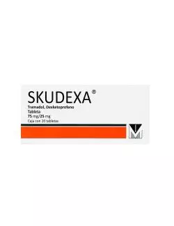 Skudexa® 75mg/25mg - Caja con 20 Tabletas | Tramadol + Dexketoprofeno | Menarini