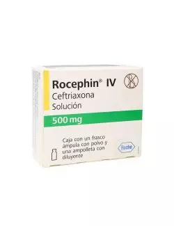 Rocephin Iv 500 mg Con 1 Frasco Ámpula-RX2