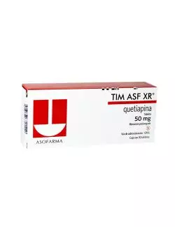 TIM ASF XR® 50 mg - 30 Tabletas | Quetiapina | ASOFARMA